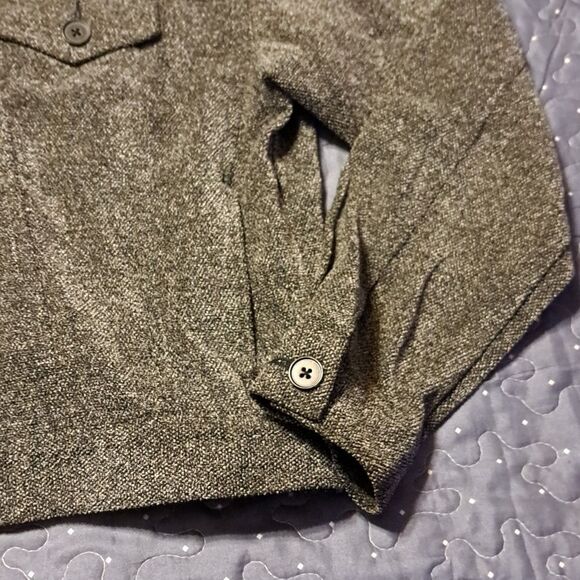 Talbots gray button up jacket size P - Picture 4 of 5